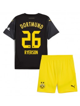 Billige Borussia Dortmund Julian Ryerson #26 Bortedraktsett Barn 2024-25 Kortermet (+ Korte bukser)